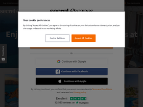 'secretescapes.com' screenshot