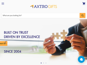 axtrogifts.com homepage screenshot