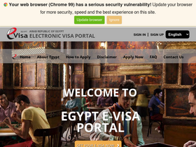 'visa2egypt.gov.eg' screenshot