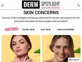'dermspotlight.com' screenshot