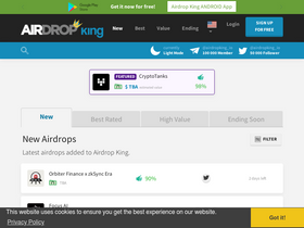 'airdropking.io' screenshot