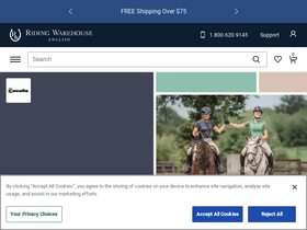 'ridingwarehouse.com' screenshot