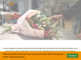 blumen-emonds.com homepage screenshot