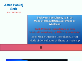 'astropankajseth.co.in' screenshot
