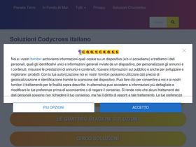 'soluzionicodycross.it' screenshot