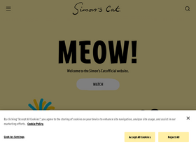 'simonscat.com' screenshot
