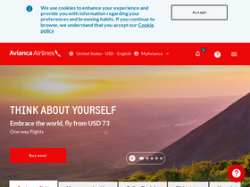 'avianca.com' screenshot