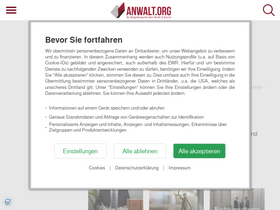 'anwalt.org' screenshot