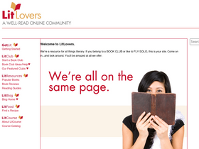 'litlovers.com' screenshot