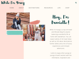 'whileimyoung.com' screenshot