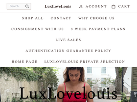 luxlovelouis.us homepage screenshot