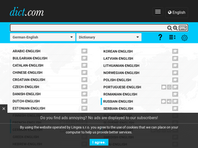 'dict.com' screenshot