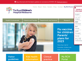 'rch.org.au' screenshot