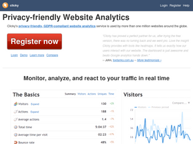 'clicky.com' screenshot