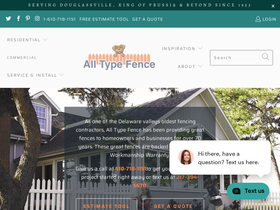 all-typefence.com homepage screenshot