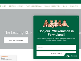 Formuland website screenshot