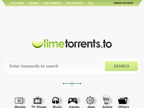 'limetorrents.so' screenshot