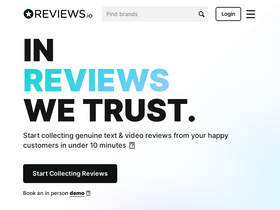 'reviews.io' screenshot
