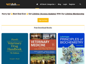 'vet-ebooks.com' screenshot