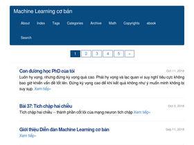 'machinelearningcoban.com' screenshot