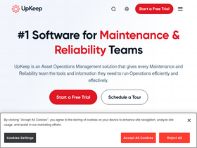 'upkeep.com' screenshot