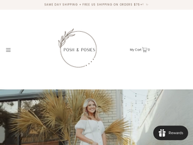 poshandposies.com homepage screenshot