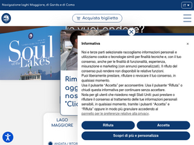 'navigazionelaghi.it' screenshot