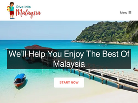 'diveintomalaysia.com' screenshot