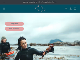 Lofotenseaweed homepage screenshot