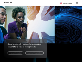 'varian.com' screenshot