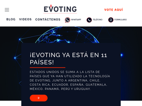 'evoting.com' screenshot