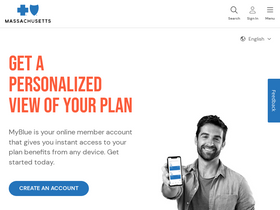 'bluecrossma.com' screenshot