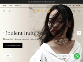 aeteedesigns.com homepage screenshot
