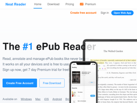 'neat-reader.com' screenshot