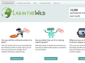 'labinthewild.org' screenshot