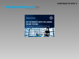 'microcontrollertips.com' screenshot