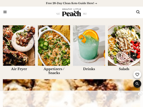 'healthylittlepeach.com' screenshot