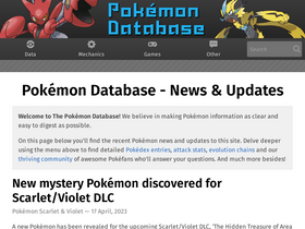 'pokemondb.net' screenshot