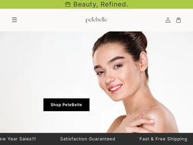 pelebelle.com homepage screenshot