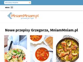 'mniammniam.com' screenshot