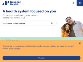 'nuvancehealth.org' screenshot