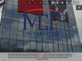 'isss.mef.edu.tr' screenshot