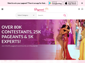 'pageantplanet.com' screenshot