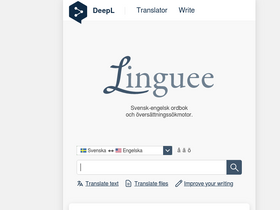 'linguee.se' screenshot