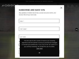 'assos.com' screenshot