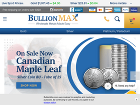 'bullionmax.com' screenshot