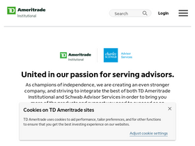'tdainstitutional.com' screenshot