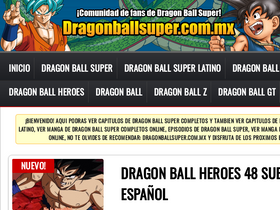 'dragonballsuper.com.mx' screenshot