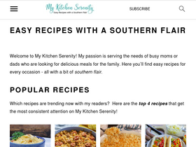 'mykitchenserenity.com' screenshot