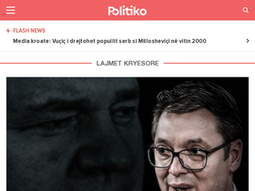 'politiko.al' screenshot